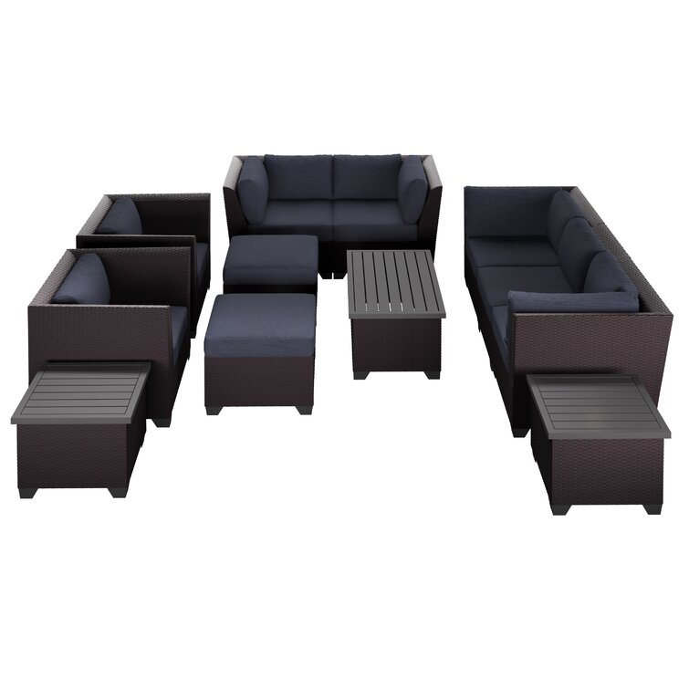 Lark Manor Anastase 12 Piece Seating Group with Cushions Reviews